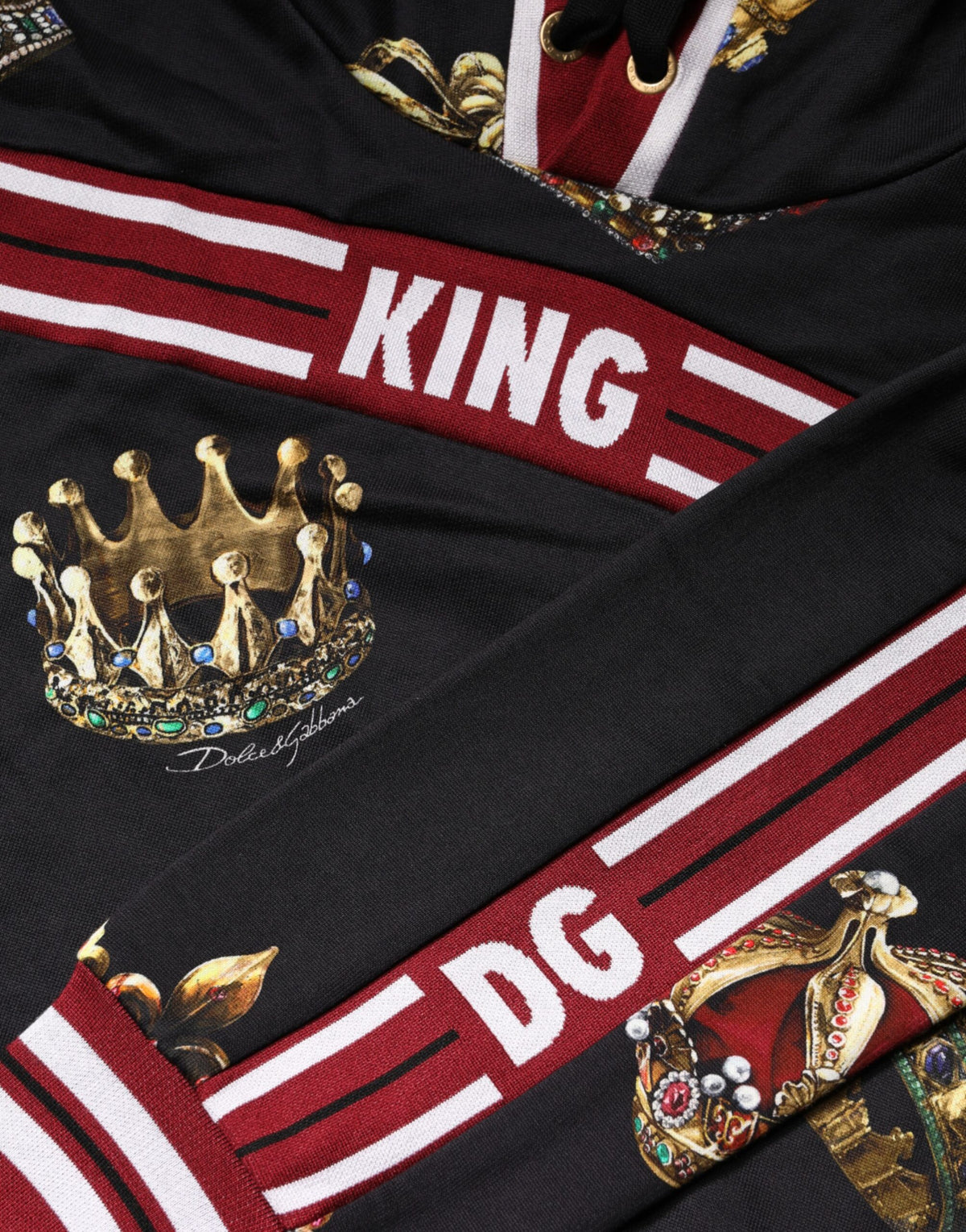 Sweat à capuche Dolce &amp; Gabbana Black King Crown