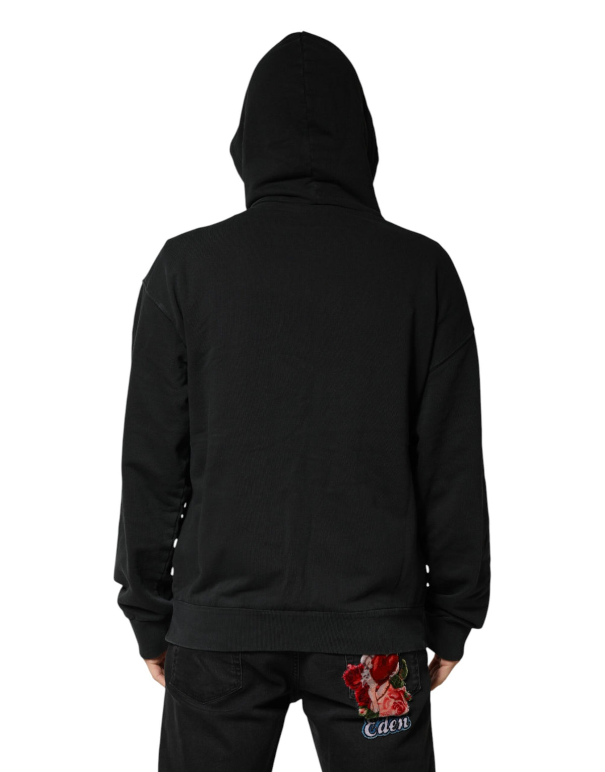 Sweat-shirt à capuche zippé Dolce &amp; Gabbana noir à logo