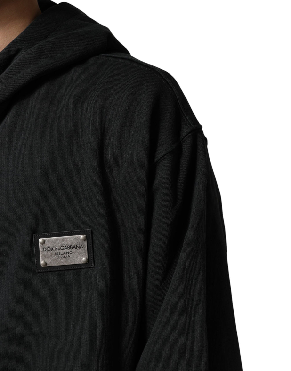 Sweat-shirt à capuche zippé Dolce &amp; Gabbana noir à logo