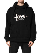 Sweat-shirt à capuche Dolce &amp; Gabbana Black LOVE en coton
