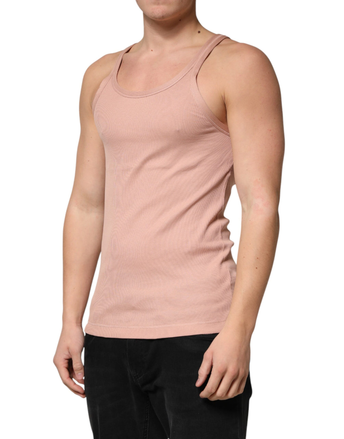 Débardeur rose sans manches à col rond Dolce &amp; Gabbana