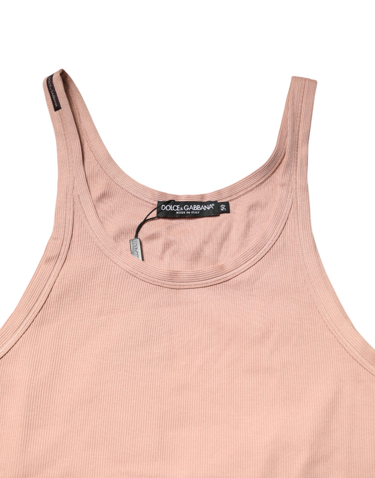 Débardeur rose sans manches à col rond Dolce &amp; Gabbana