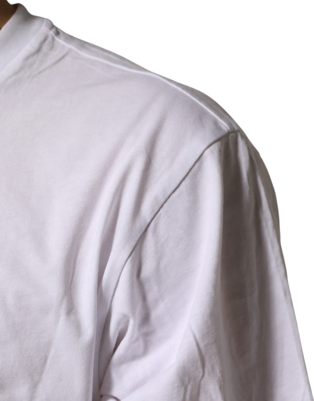 T-shirt Dolce &amp; Gabbana blanc en coton à col rond pour homme