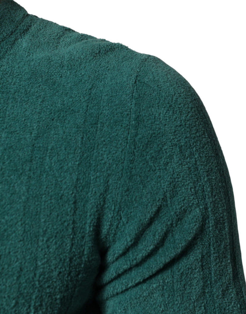 Dolce &amp; Gabbana donkergroen katoenen T-shirt met ronde hals voor heren