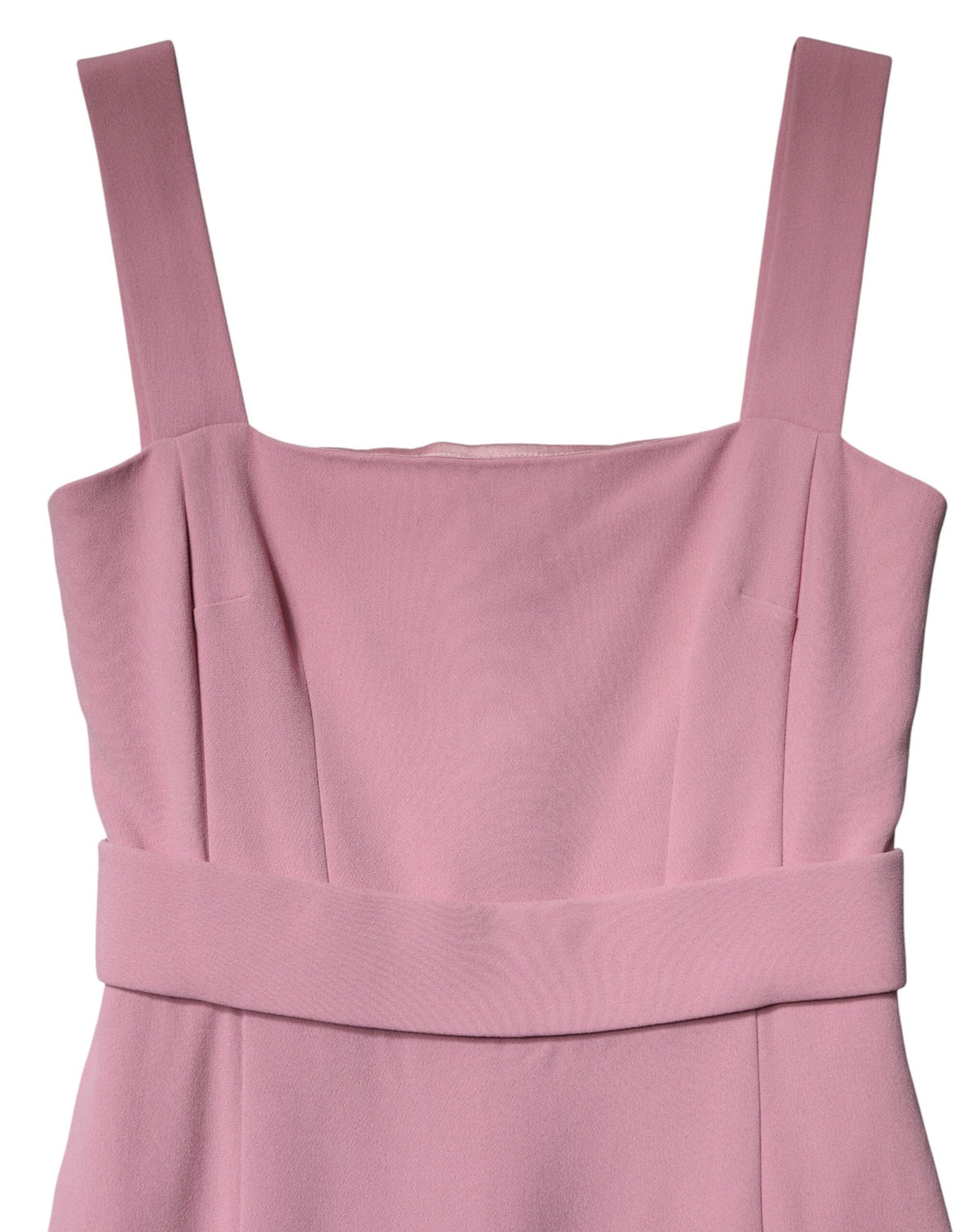 Robe Midi Sans Manches Rose en Viscose Dolce & Gabbana