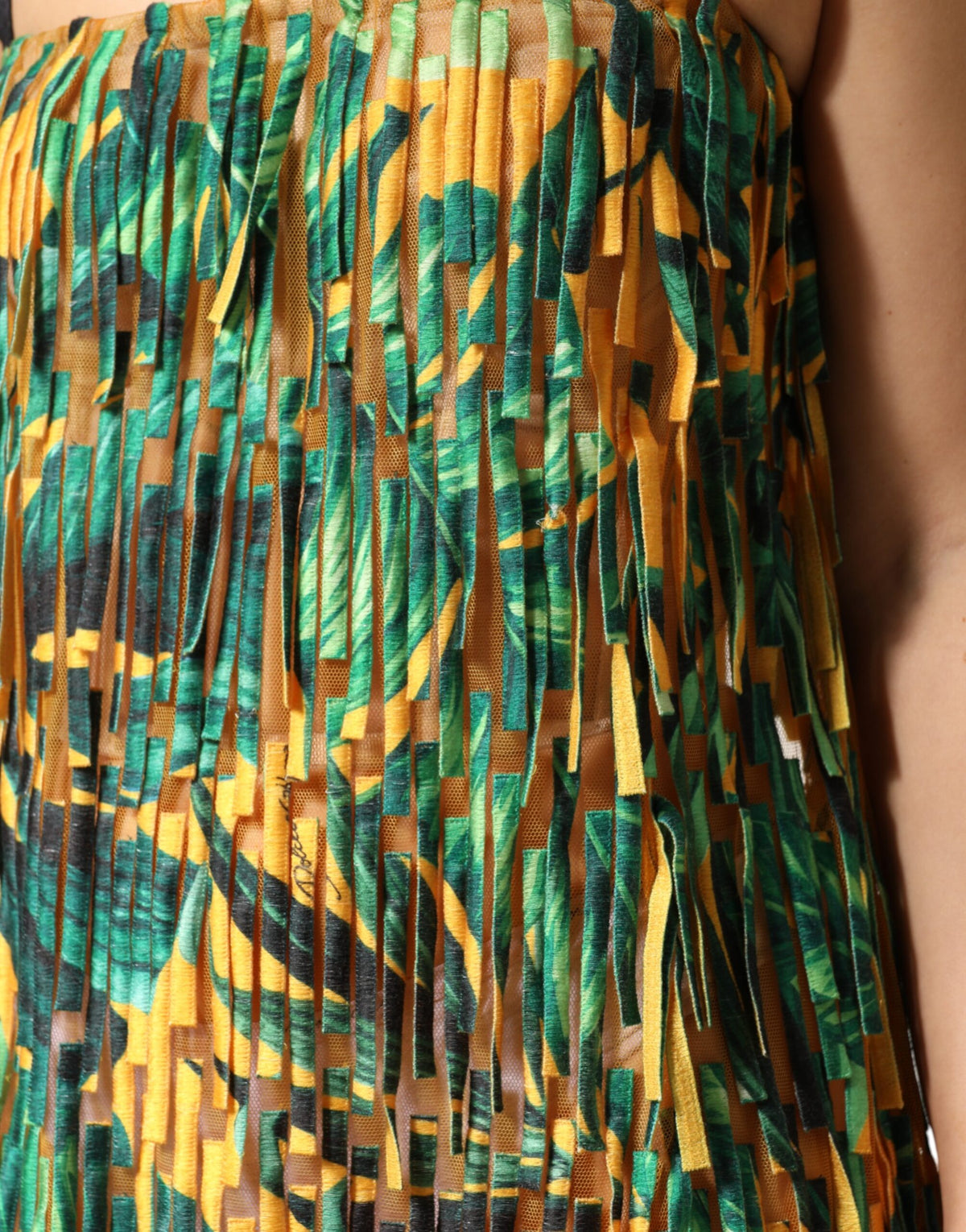 Robe Maxi à Imprimé Tropical Multicolore Dolce & Gabbana