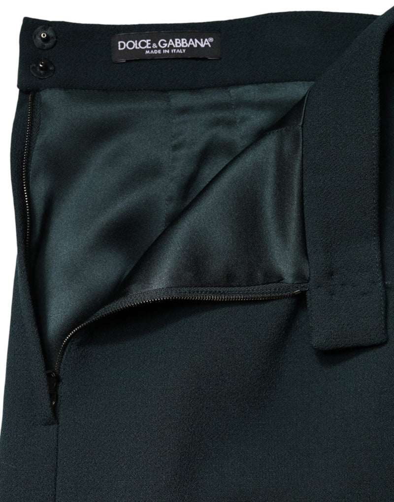 Dolce & Gabbana Jupe Mini Coupe Crayon Vert Foncé