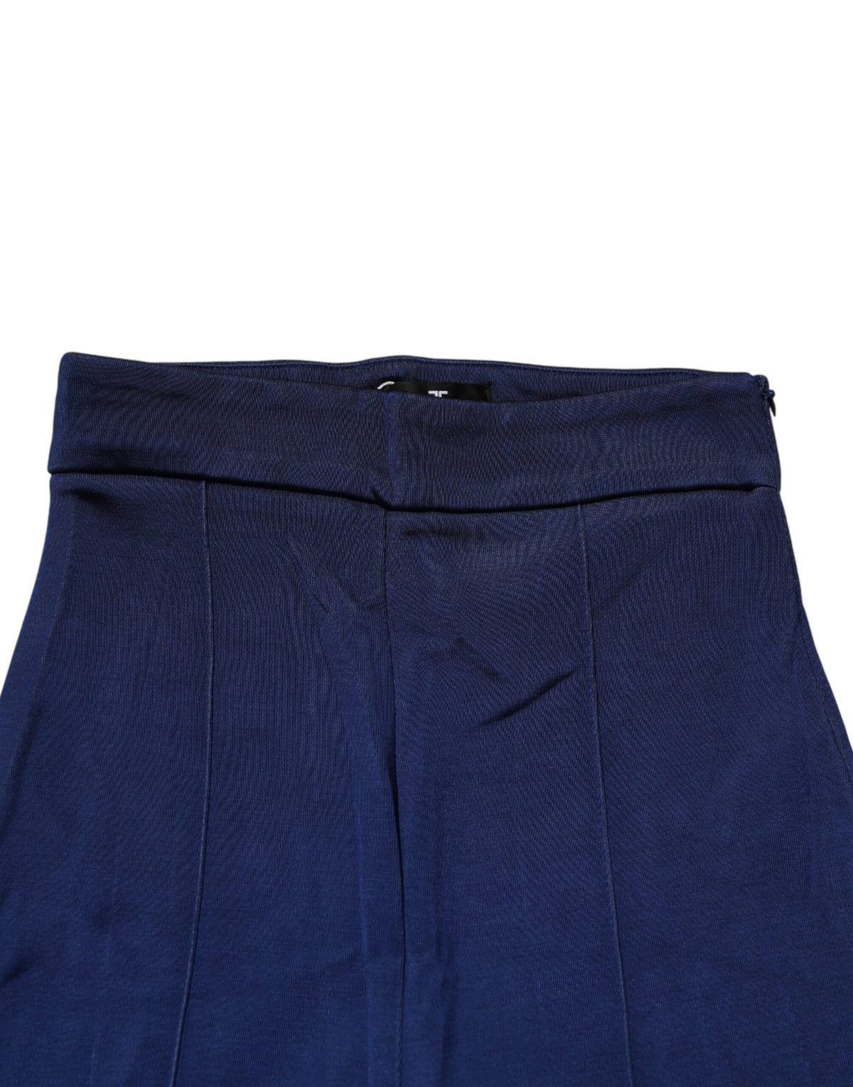 Elisabetta Franchi Pantalon Flare Taille Haute Bleu Marine