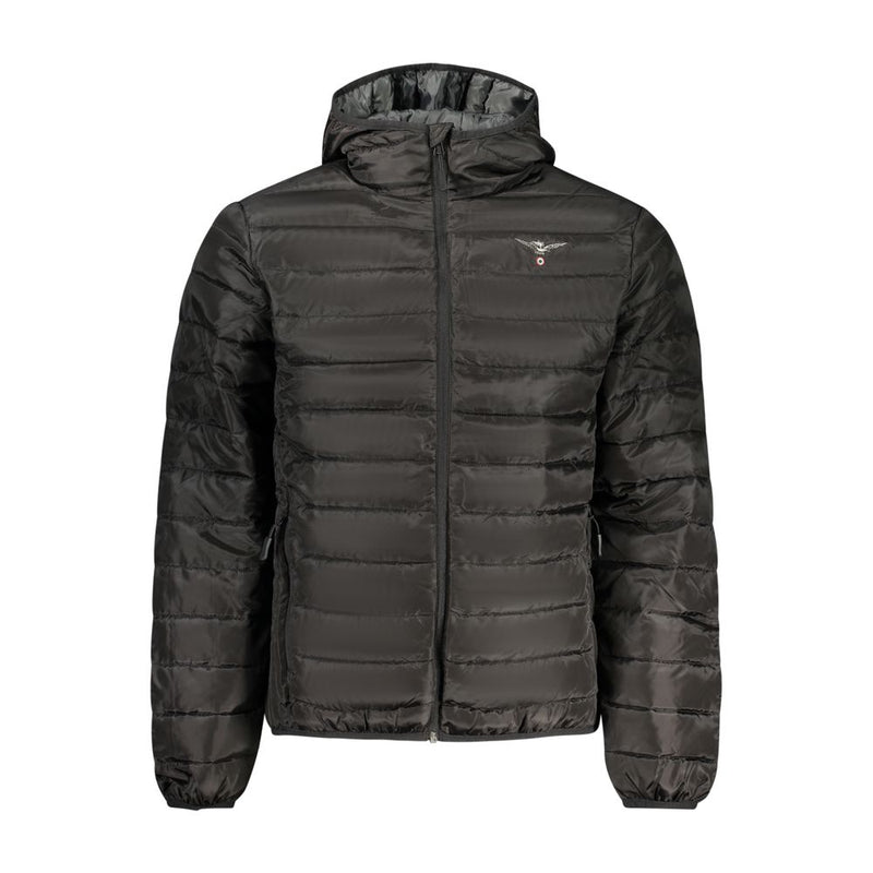 Accademia Militare Nero Polyester Men's Jacket - Stylish & Durable