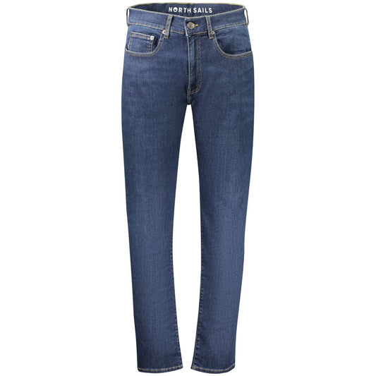 North Sails Blue Cotton Men's Jeans - Stylish Comfort
