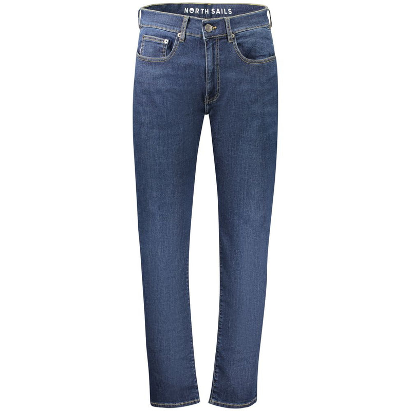 North Sails Blue Cotton Men's Jeans - Stylish Comfort
