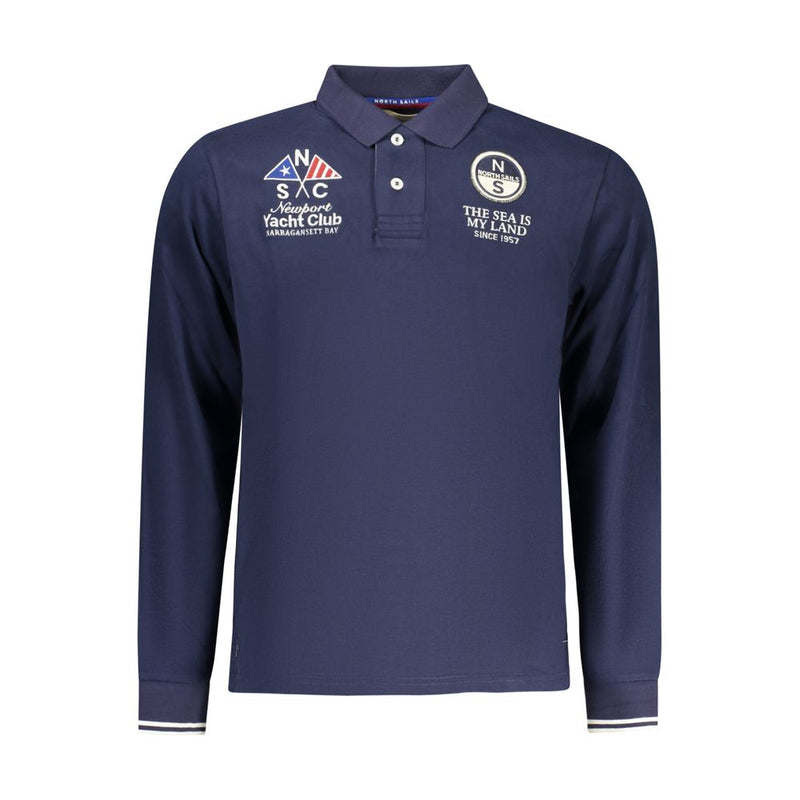 North Sails Polo Shirt en Coton Bleu pour Hommes