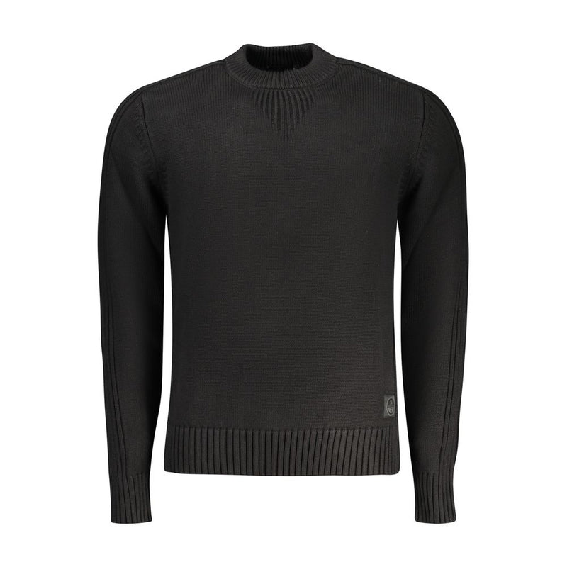 North Sails Black Cotton Men Sweater - Sustainable Style