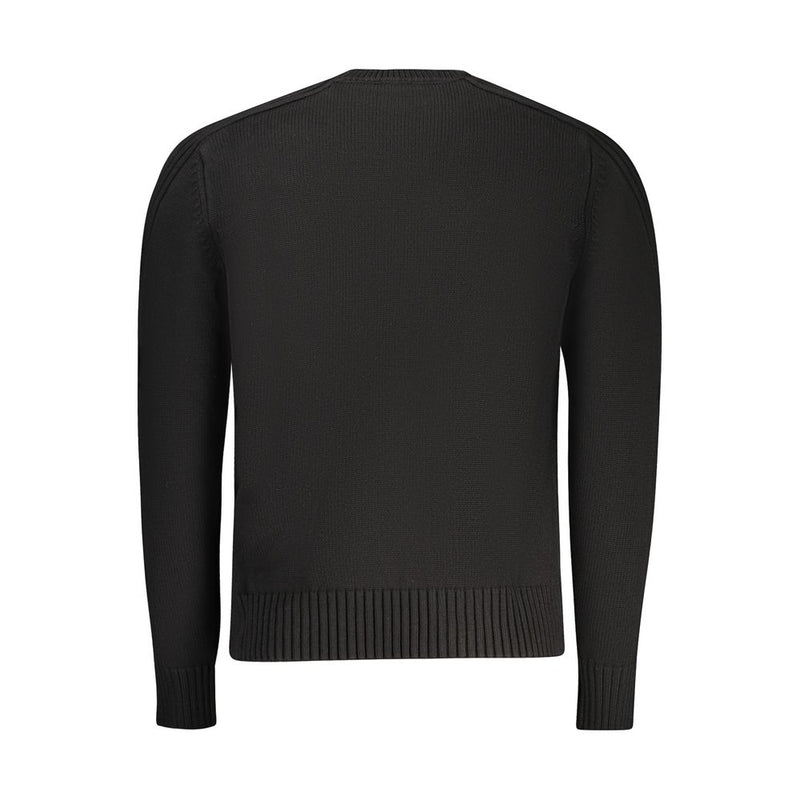 North Sails Black Cotton Men Sweater - Sustainable Style