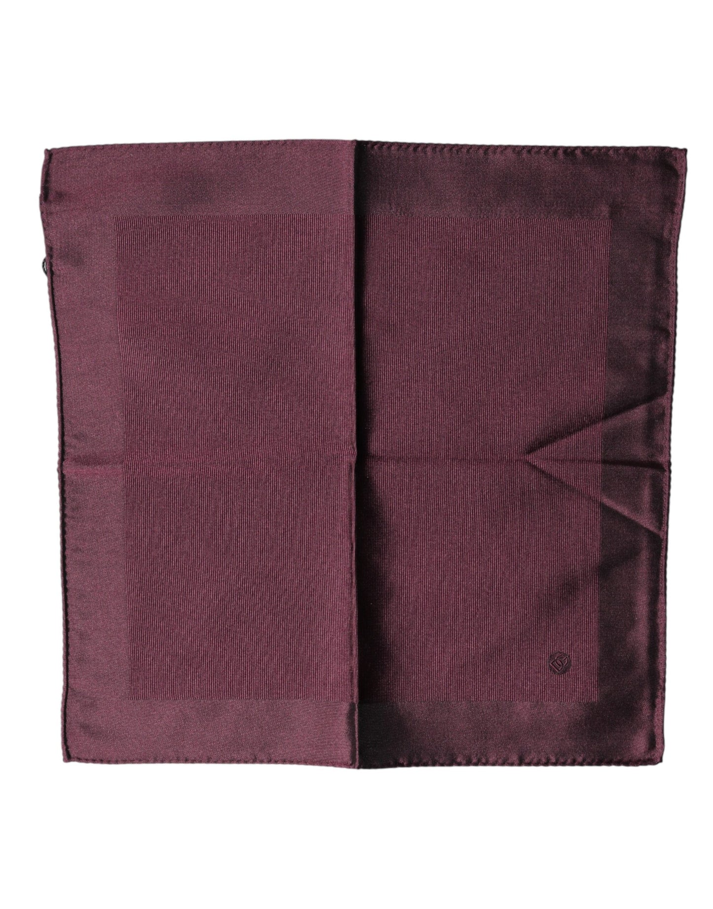Foulard carré en soie Dolce &amp; Gabbana bordeaux à logo