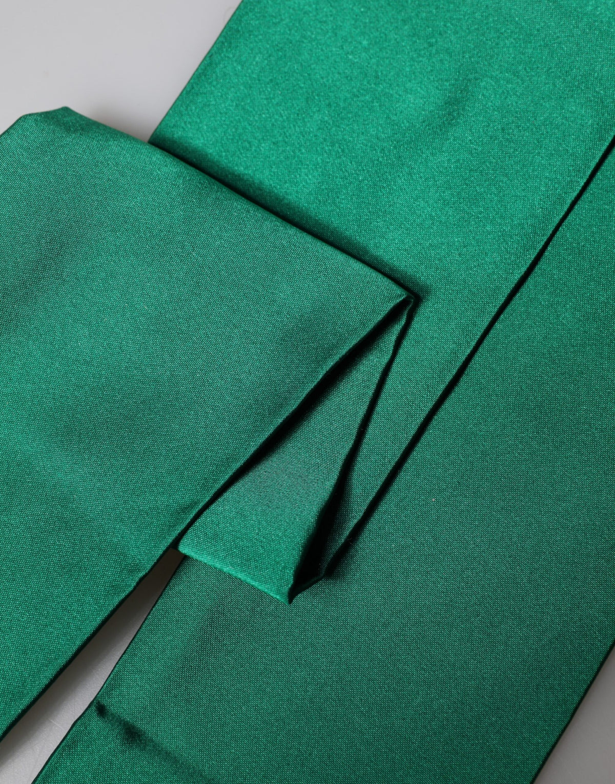 Foulard Dolce &amp; Gabbana en soie verte à franges