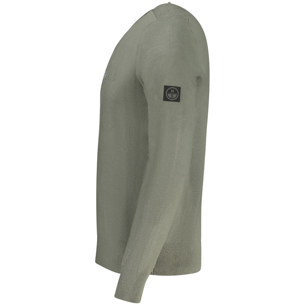 North Sails Verde Viscosa Men Sweater - Élégance et Confort
