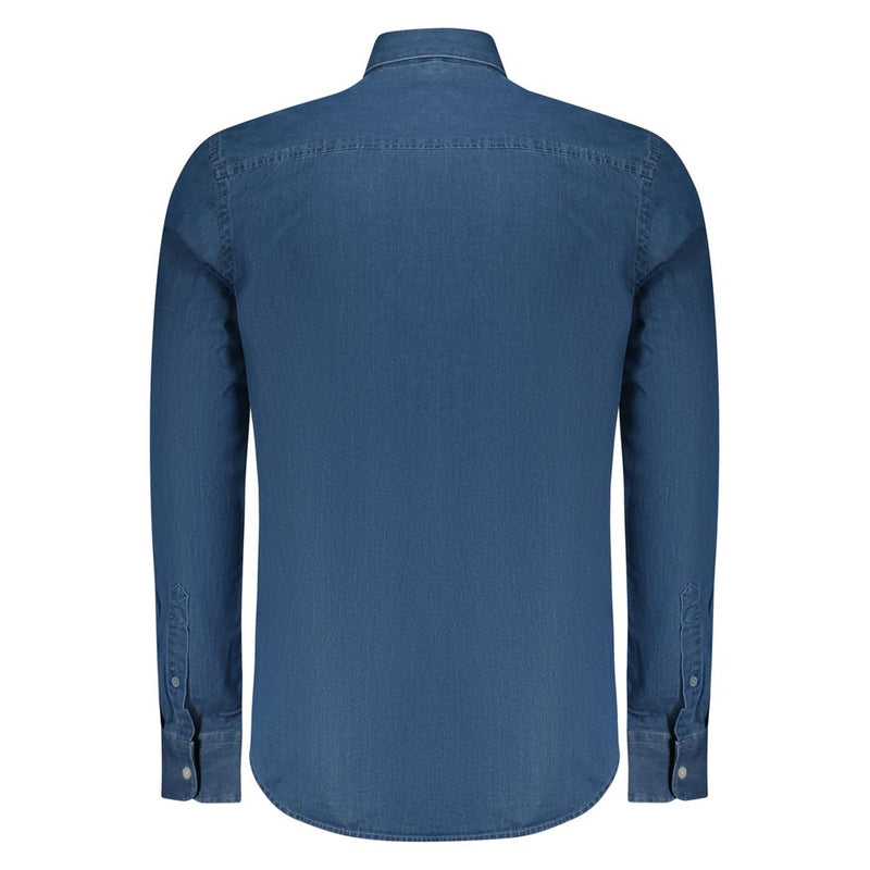 North Sails Blue Cotton Men Shirt