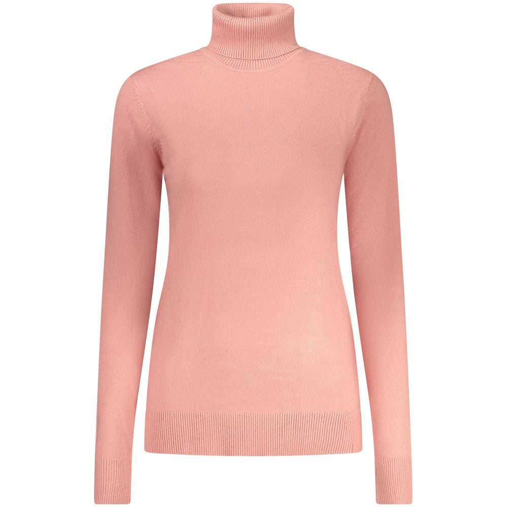 Norway 1963 Rosa Viscosa Women Sweater - Chic Turtleneck Design