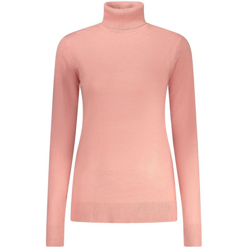 Norway 1963 Rosa Viscosa Women Sweater - Chic Turtleneck Design