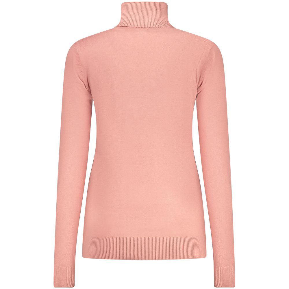 Norway 1963 Rosa Viscosa Women Sweater - Chic Turtleneck Design