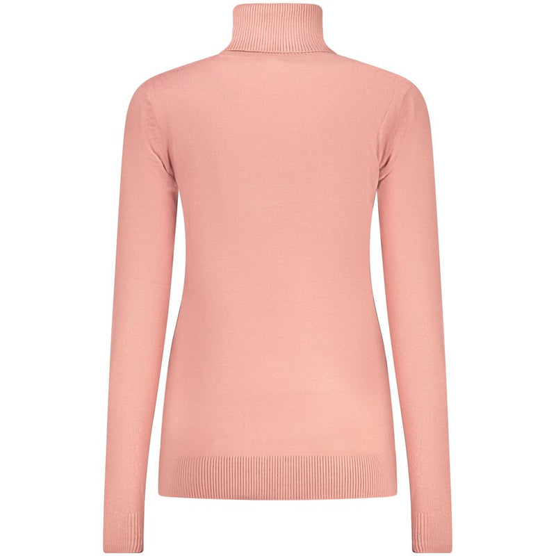 Norway 1963 Rosa Viscosa Women Sweater - Chic Turtleneck Design