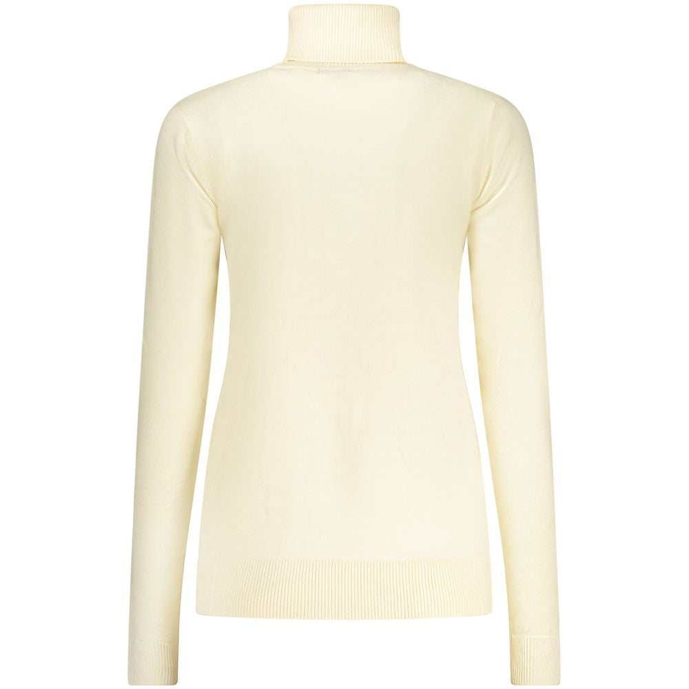 Pull Turtleneck Femme Bianco Viscosa - Norway 1963