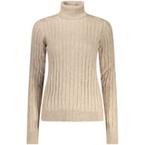 Norway 1963 Beige Viscose Women's Turtleneck Sweater
