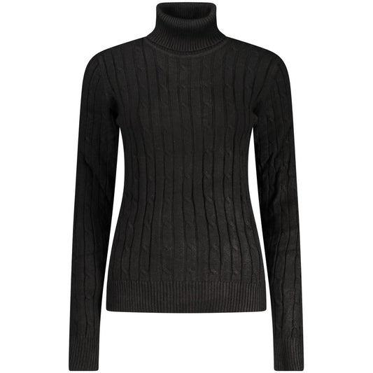 Norway 1963 Black Viscose Women Sweater - Élégance Moderne
