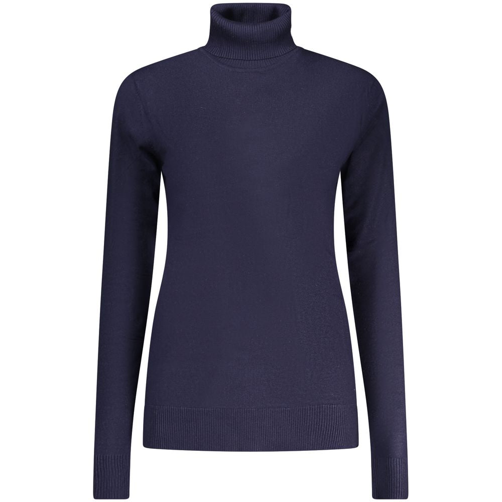 Norway 1963 Blu Viscosa Donna Maglia Turtleneck Sweater - Elegant Style