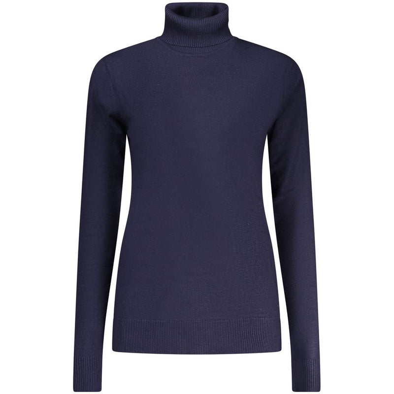 Norway 1963 Blu Viscosa Femme Pull Col Roulé