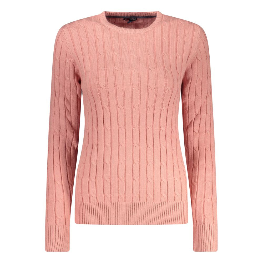 Norway 1963 Rosa Viscosa Sweater pour Femmes - Turtleneck