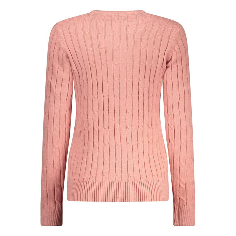 Norway 1963 Rosa Viscosa Sweater pour Femmes - Turtleneck