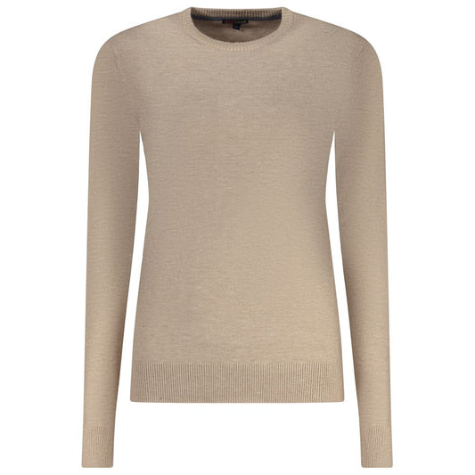 T-shirt Femme Longs Manches Beige Viscose Norway 1963