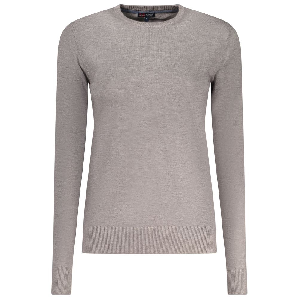 Norway 1963 Gray Viscose Long-Sleeved T-Shirt for Women