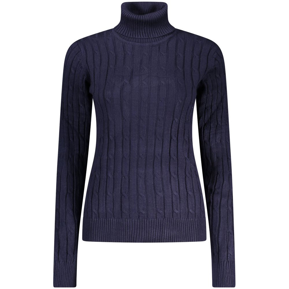 Norway 1963 Blu Viscosa Women Sweater - Élégance Décontractée