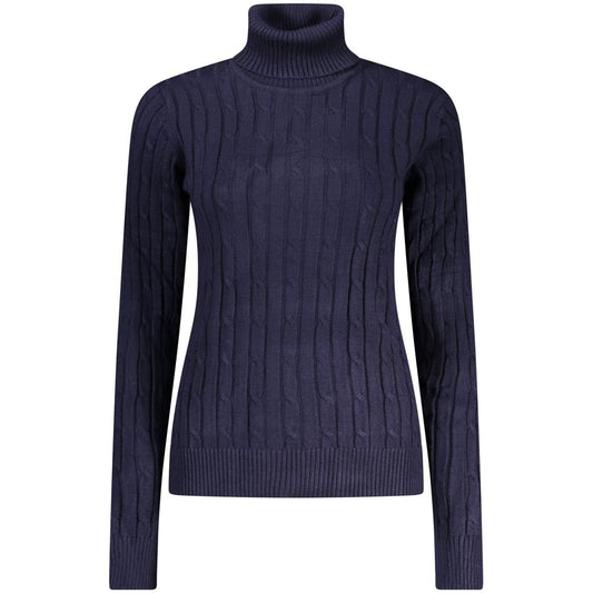 Norway 1963 Blu Viscosa Women Sweater - Élégance Décontractée