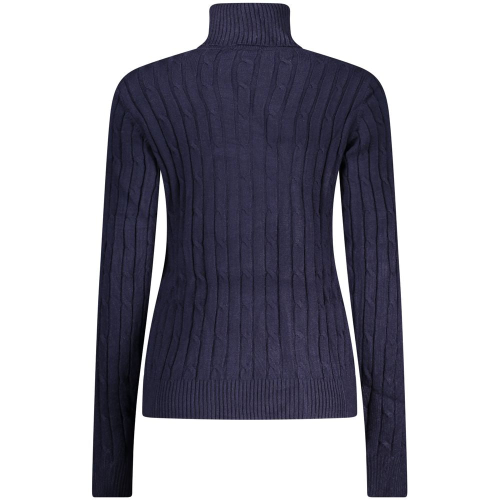 Norway 1963 Blu Viscosa Women Sweater - Élégance Décontractée