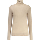 Norway 1963 Beige Viscose Women Sweater - Chic Turtleneck Design