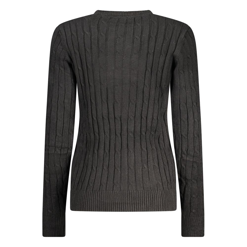 Norway 1963 Black Viscose Women Sweater - Elegant and Comfortable
