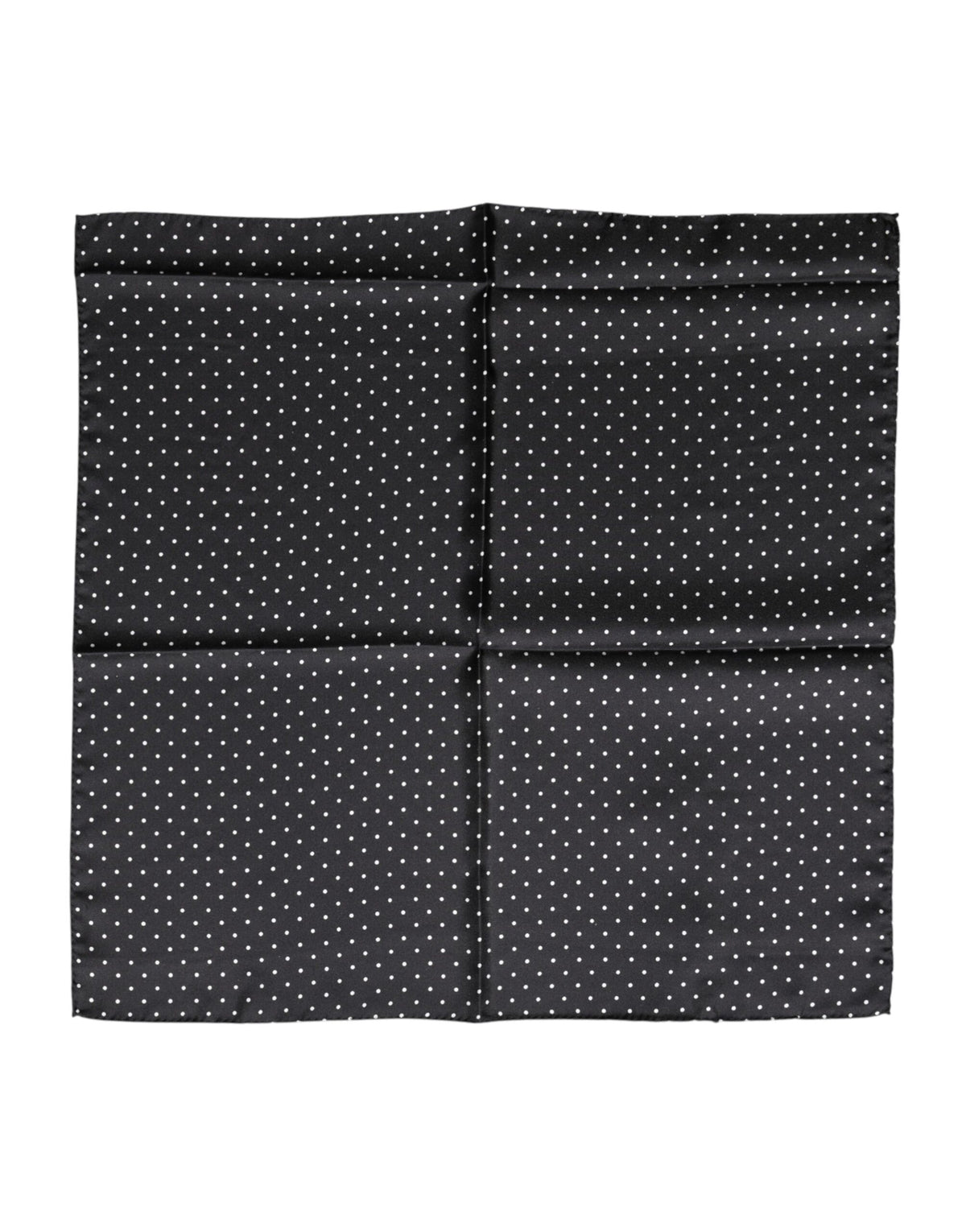 Dolce & Gabbana Foulard en Soie à Pois Noirs