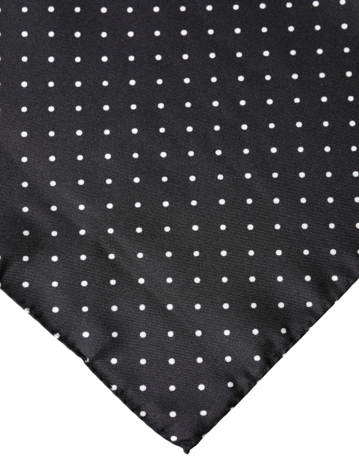 Dolce & Gabbana Foulard en Soie à Pois Noirs