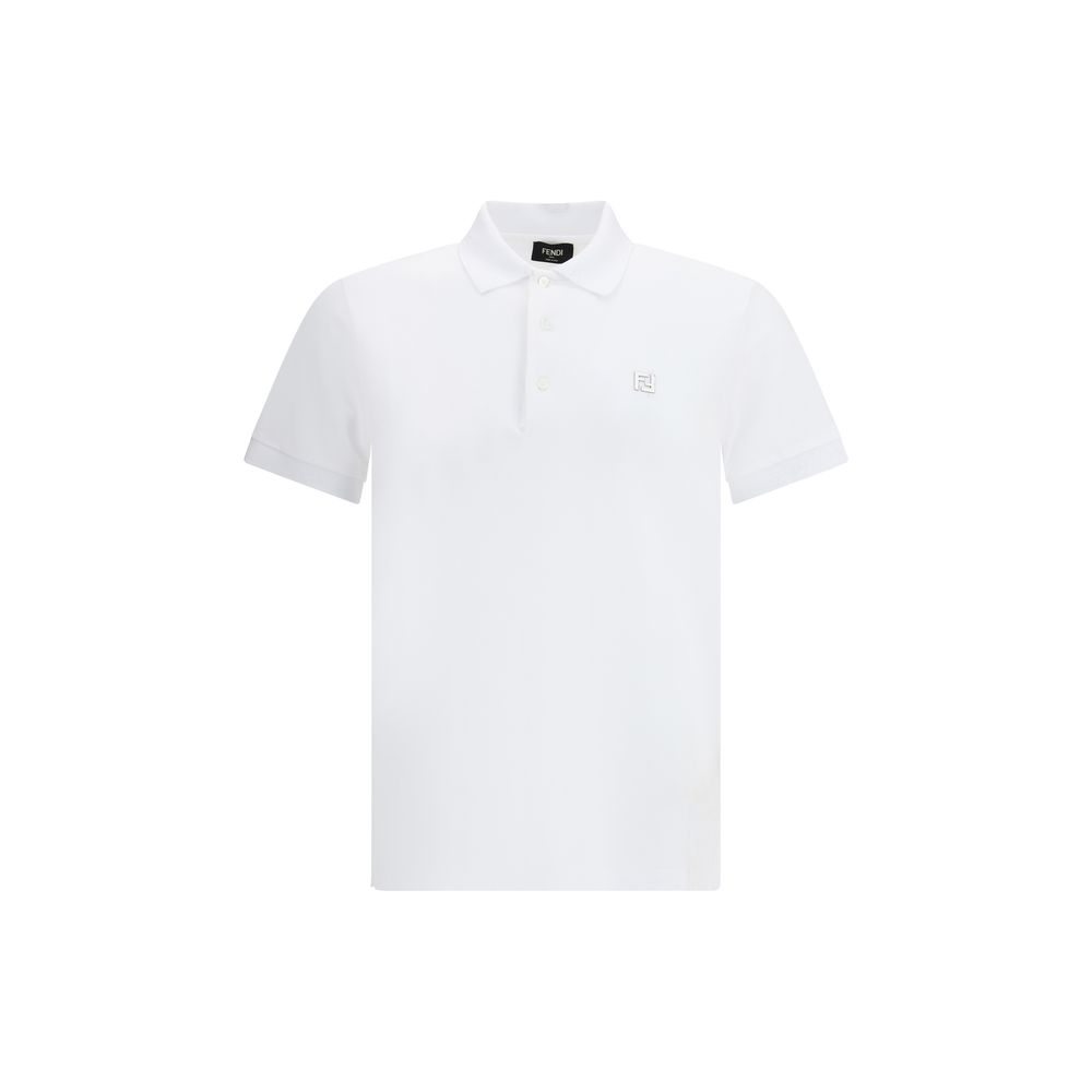 Polo Fendi en coton blanc