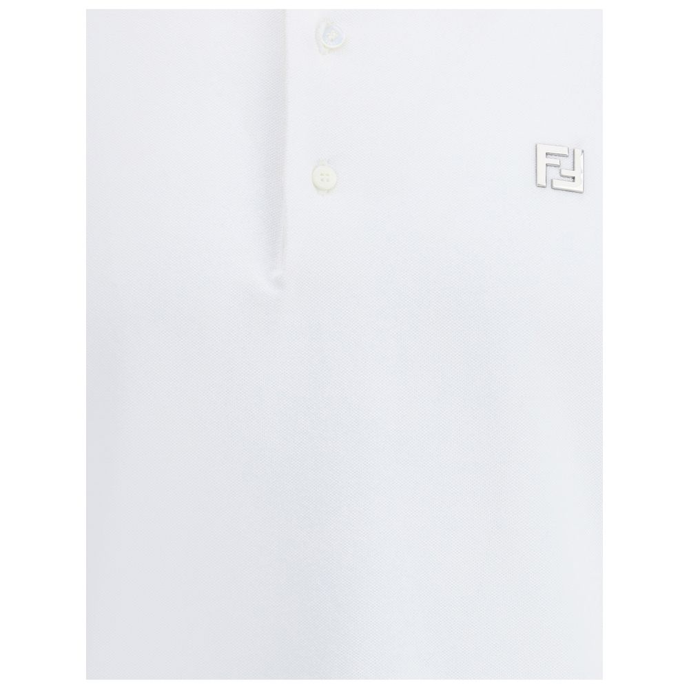 Polo Fendi en coton blanc