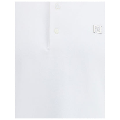 Polo Fendi en coton blanc
