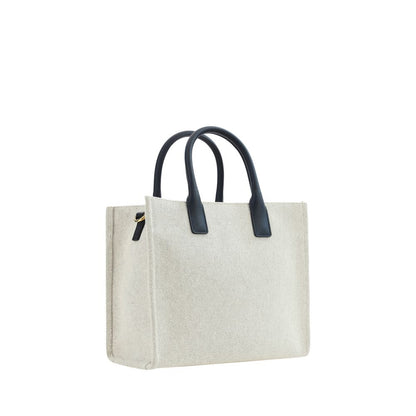 Sac bandoulière Versace en coton beige
