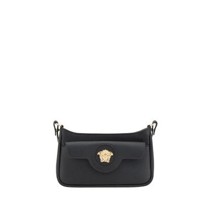 Sac bandoulière Versace Bos Taurus en cuir de veau noir