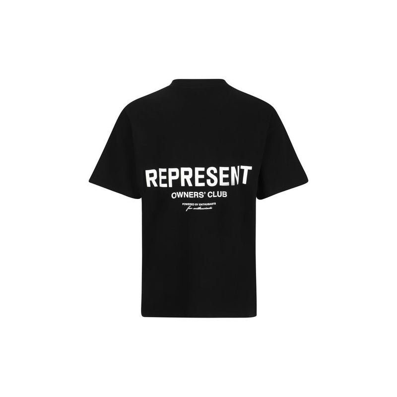 T-Shirt en Coton Noir Represent - Élégance Minimaliste