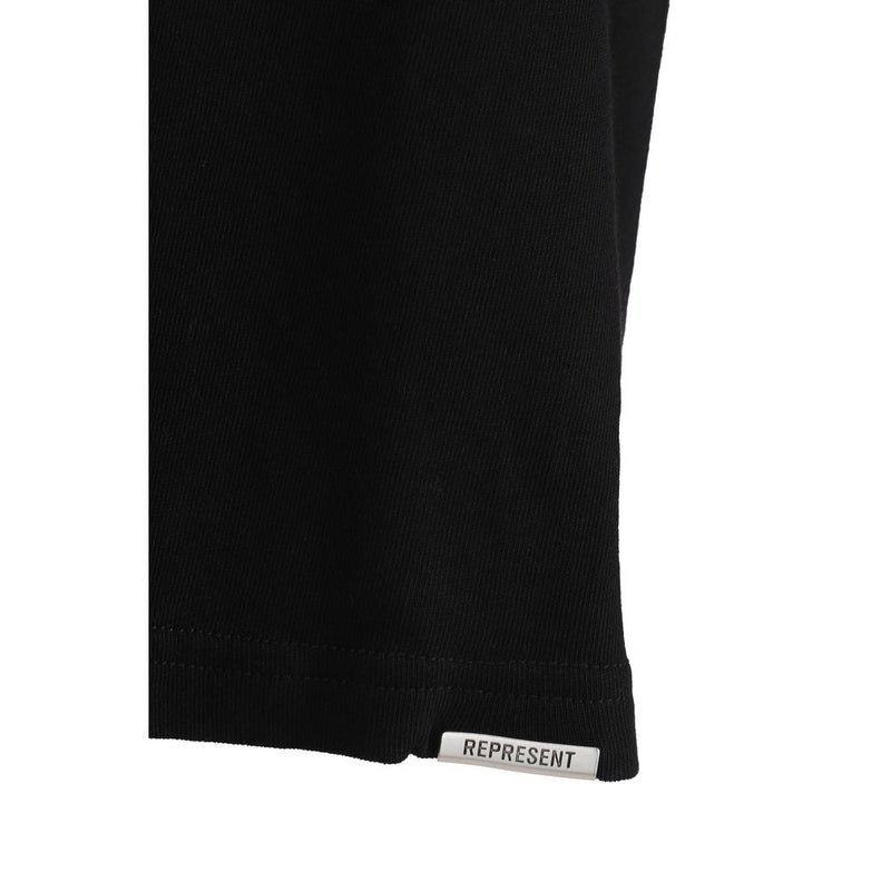 T-Shirt en Coton Noir Represent - Élégance Minimaliste