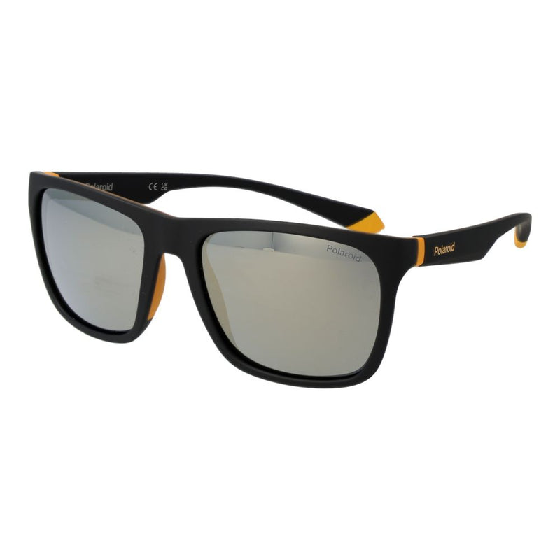 Polaroid Black Plastic Sunglasses - Unisex Rectangle Style
